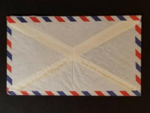 1955 Guadeloupe to Chicago Illinois USA Air Mail De Laurence Company Cover