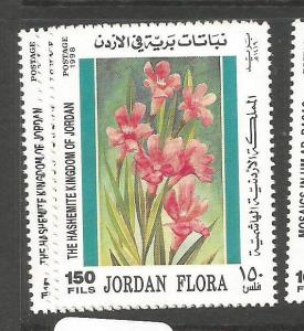 Jordan 1998 Flowers SG 1868-70 MOG this item is hinged (10czm)