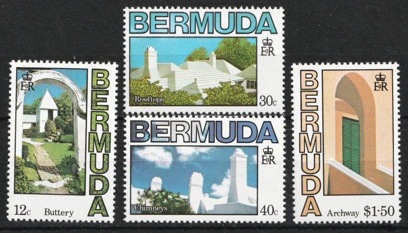 1985 Bermuda Sc# 461-64 - Historical Architecture. MNH postage stamp set Cv$7.00