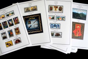 COLOR PRINTED UKRAINE 1992-2010 STAMP ALBUM PAGES (143 illustrated pages)