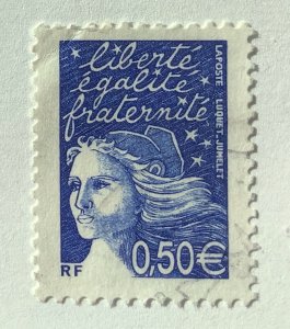 France 2002 Scott 2855 used - 0.50€,  Marianne type Luquet