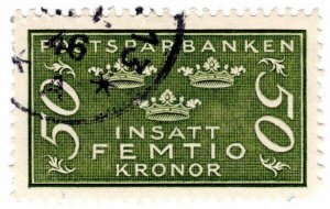 (I.B) Sweden Revenue : Post Office Savings Bank 50Kr