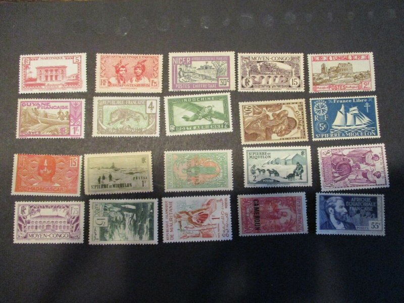 French Colonies / Area Assortment -  Hinged- (5D4) WDWPhilatelic #8