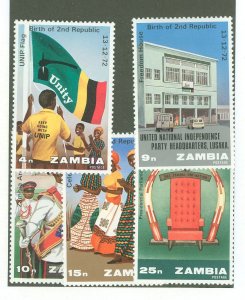 Zambia #112-16 Mint (NH) Single (Complete Set)