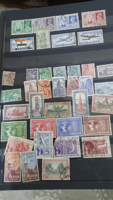 india 1947 to 1950 used lot