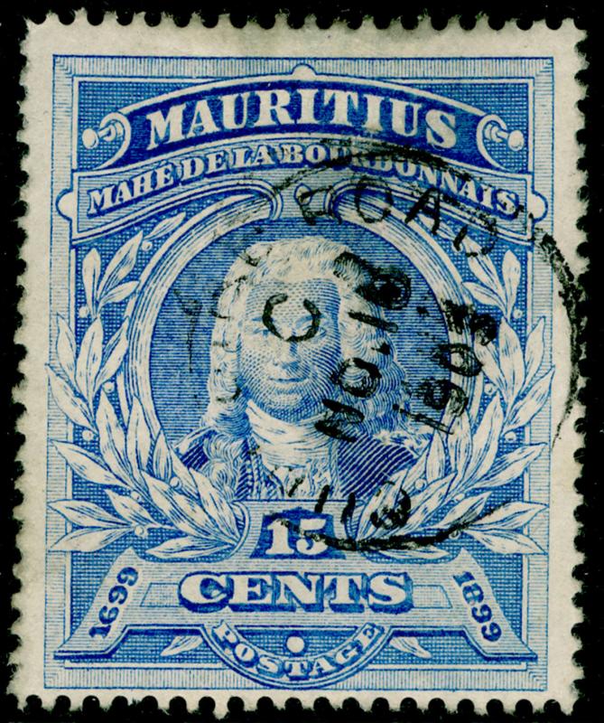 MAURITIUS SG136, 15c ultramarine, used, CDS.