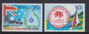 32-33 Cocos Islands 1979 Inauguration MNH