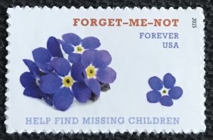 US MNH #4987 Single Forget-Me-Not Missing Children  (.49) SCV $1.10