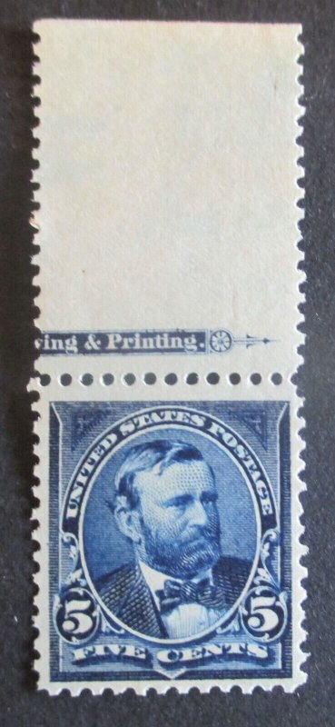 U.S. - 281 - Imprint Single  - Very Fine - Never Hinged (9cat value 100.00)