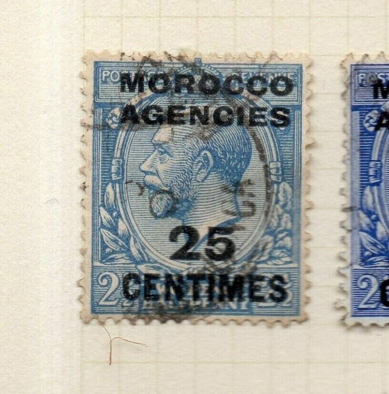 Morocco Agencies French Zone 1917-24 Issue Used 25c. Optd Surcharged NW-180593