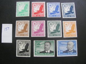 Germany 1934 MNH SC C46-56 SET VF/XF 750 EUROS   (157)