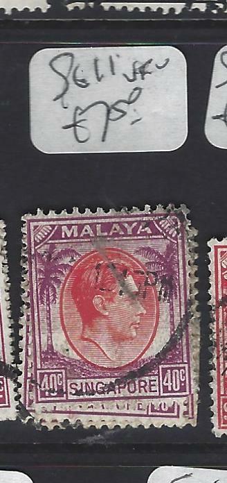 SINGAPORE (PP0502B)  KGVI  40C   SG 11   VFU