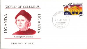 Worldwide First Day Cover, Ships, Uganda