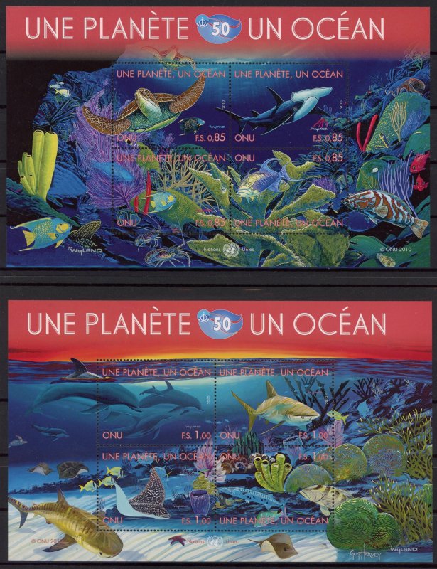 [HipG903] United Nations 2010 : Fish Good set 2 sheets very fine MNH