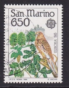 San Marino  #1108 cancelled  1986   Europa  650 l  falcon
