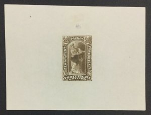 MOMEN: US STAMPS #PR $48 TRIAL COLOR PROOF ON INDIA LOT #40315