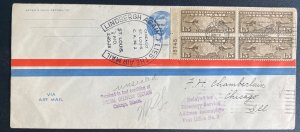 1928 St Louis MO USA Lindbergh Flight Airmail Cover To Chicago IL