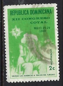 Dominican Republic 654 VFU COTAL W233-1
