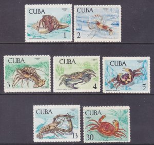 Cuba 1395-1401 MNH 1969 Various type of Marine Life Full set of 7