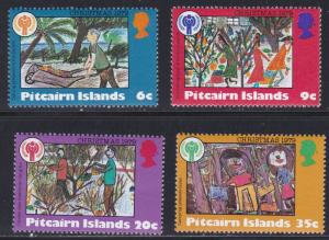 Pitcairn Islands # 188-191, Childrens Drawings - Christmas, NH, 1/2 Cat.