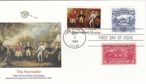 United States # 2590, Surrender at Saratoga, Fleetwood  First Day Covers