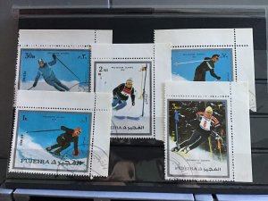 Fujeira  Pro Winter  Olympic 1976 Skiing   stamps R26128 