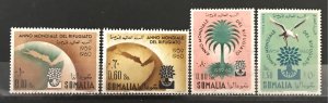 Somalia 1960 #239-41,C67 World Refugee Year, MNH, CV $1.65