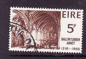 Ireland-Sc#218- id9-used 5p Ballintubber Abbey-1966-