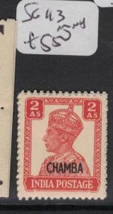 India Chamba SG 113 MNH (4drl) 