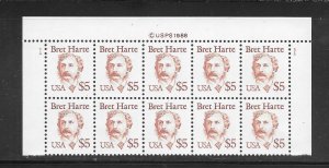 #2196 MNH Plate Block & Copy Block of 10