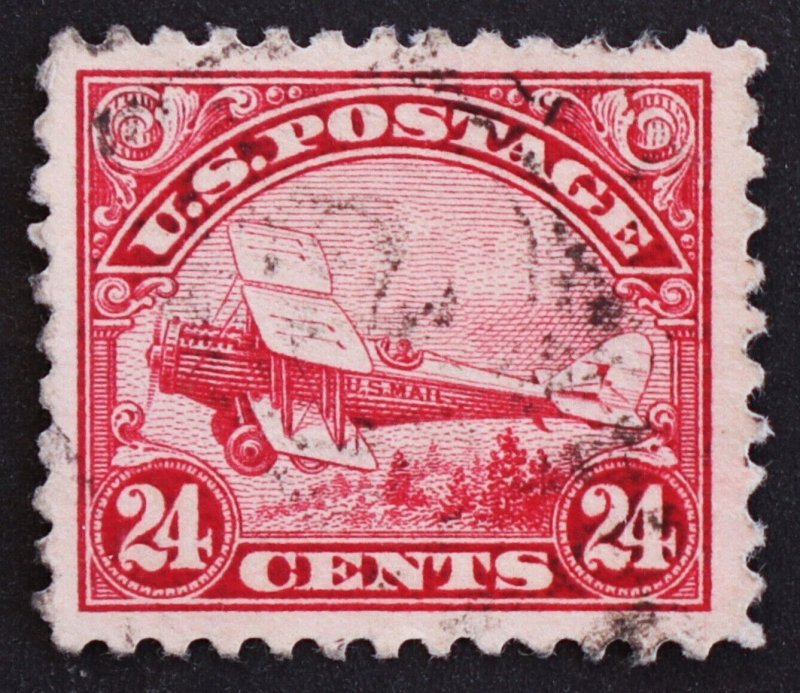 U.S. Used #C6 24c Air Mail, VF - XF. Large Margins. Choice! Scott: $27.50