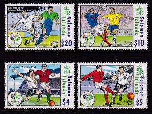 Solomon Islands 1052-1055 Soccer MNH VF