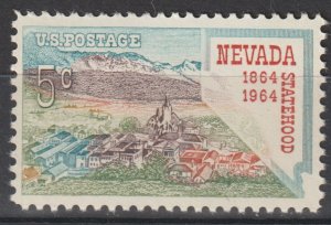 U.S.  Scott# 1248 1964 XF MNH Nevada Statehood