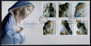 Gibraltar 1109-1114 Christmas U/A FDC