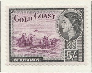 1954 GOLD COAST 5s MH* Stamp A4P40F40078-