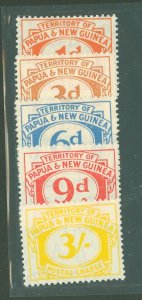 Papua New Guinea #J7-J10/J14 Unused