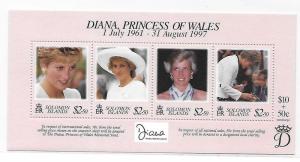 Solomon Islands 1998 Princess of Wales Diana S/S MNH B32