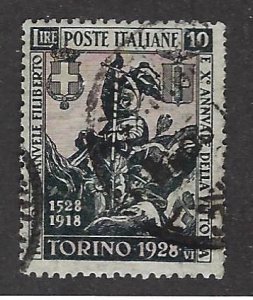 Italy SC#209 Used Fine SCV$225.00...Worth a view!!