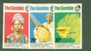 GAMBIA 279-81 MH BIN $0.75