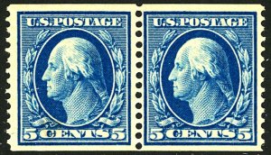 U.S. #355 MINT with PSE Cert OG NH Coil Pair