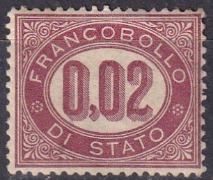 Italy #O1  F-VF Unused CV $3.25 (Z7919)