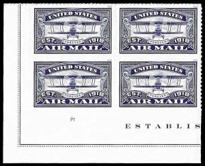 PCBstamps  US #5281 PB $2(4x{50c})Air Mail, Cent., MNH, (PB-3a)