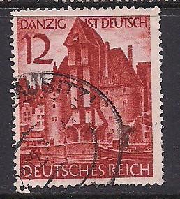 Germ. Sc 493 Danzig ist Deutsch (German) Used L10