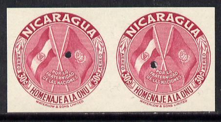 Nicaragua 1954 United Nations 30c (Flags) in unmounted mi...