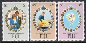 Fiji 442-444 Royal Wedding MNH VF