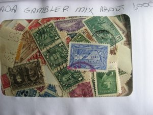 Canada gambler mixture 2000 mostly pre 1950 U heavy duplication, mixed condition