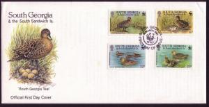 South Georgia WWF Teal FDC