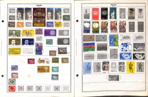 Ireland Stamp Collection on 15 Harris Pages, 1922-1988 (BJ)
