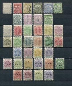 QV TRANSVAAL SOUTH AFRICA VERY NICE LOT INCLDUING SEVERAL VERY SCARCE STAMPS