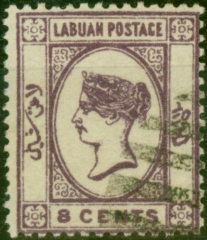 Labuan 1892 8c Violet SG41 Fine Used 